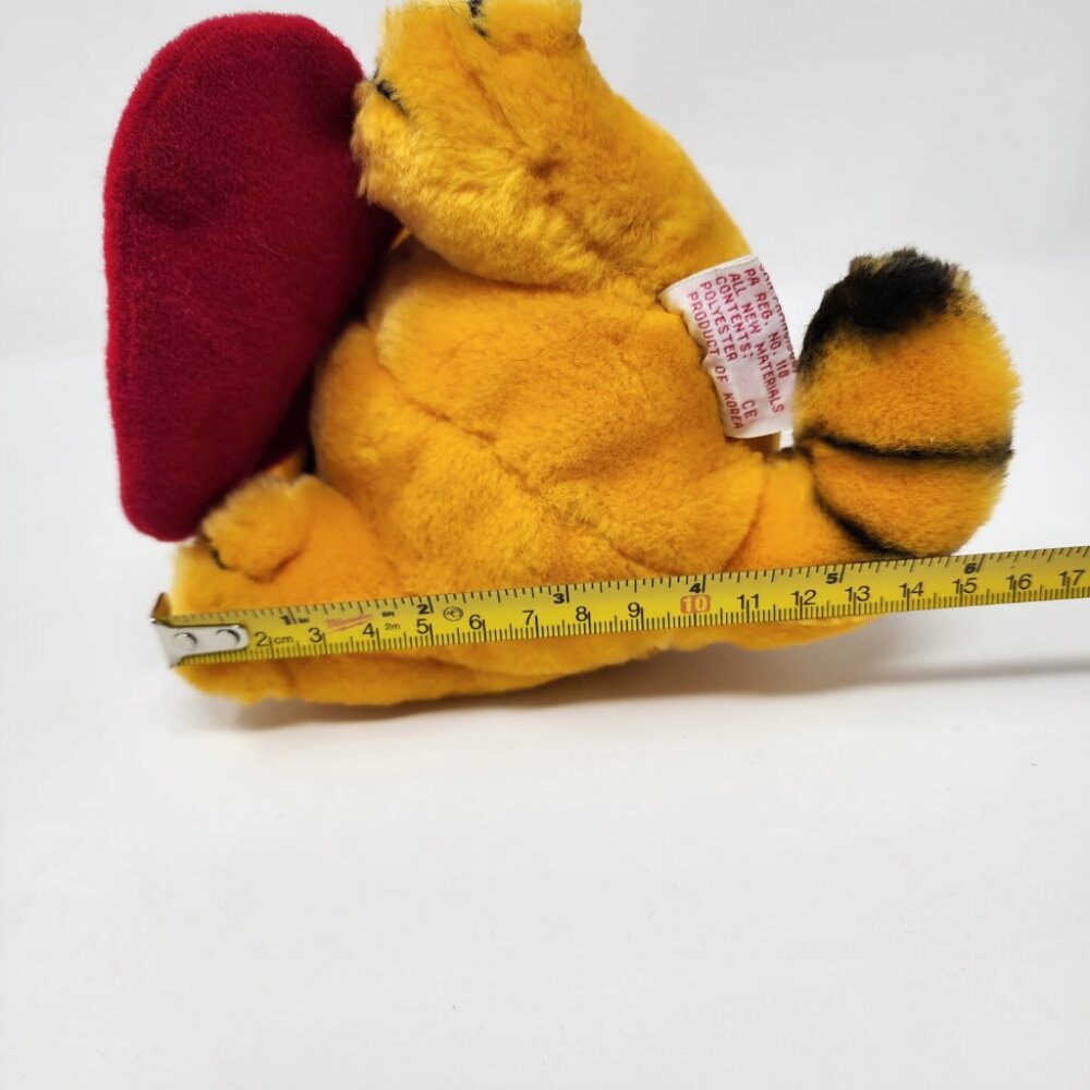 Vtg 1981 Dakin Garfield Santa Cat 8" Plush 'Fill Er Up!' Christmas Stocking Toy - Picture 12 of 15